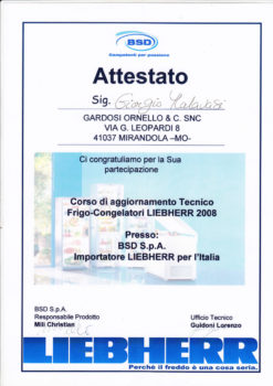 attestato liebherr